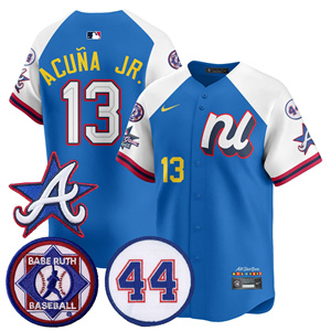 Men's Atlanta Braves National League 2025 MLB All-Star Jersey V3 - All Stitched Ronald Acu?a Jr.   - 13