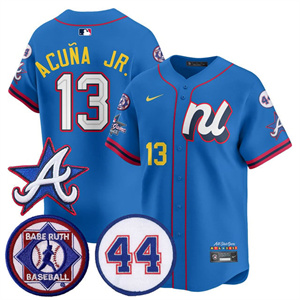 Men's Atlanta Braves National League 2025 MLB All-Star Jersey V3 - All Stitched Ronald Acu?a Jr. - 13