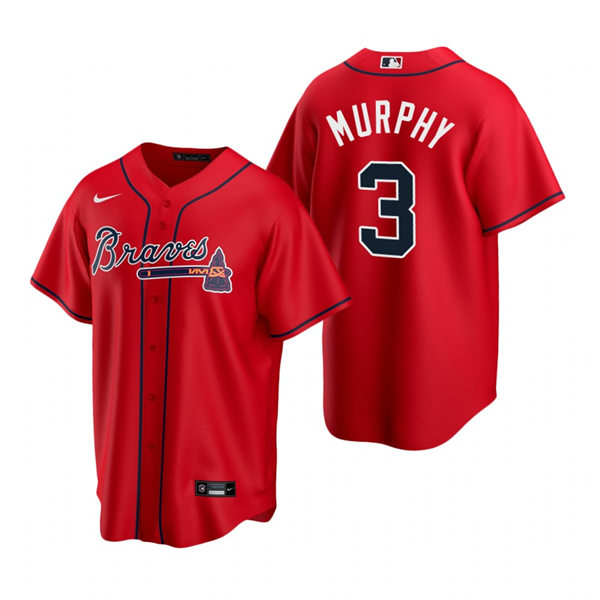Men's Atlanta Braves Retired Player #3 Dale Murphy Nike Red Alternate Cool Base Jersey