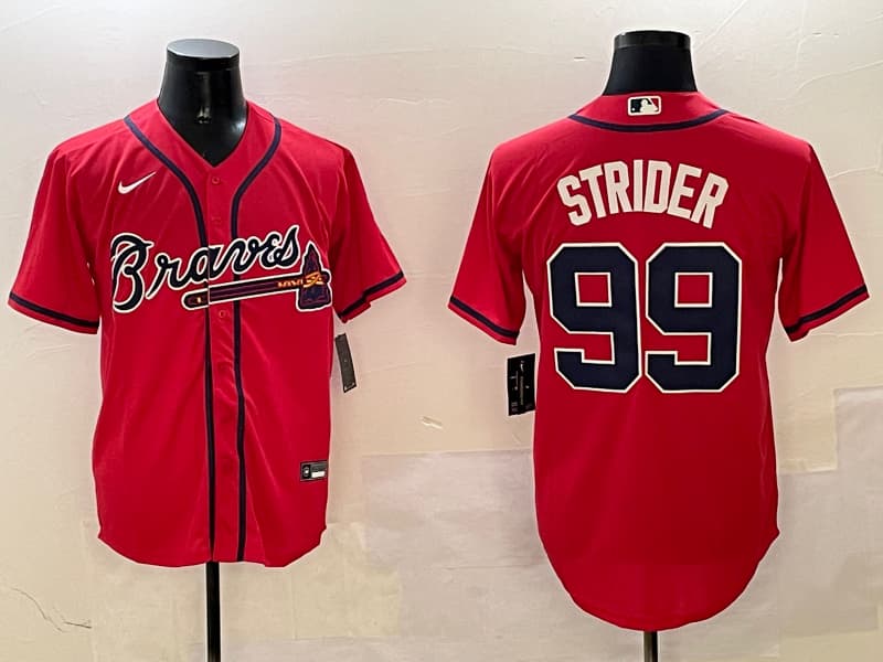 Men's Atlanta Braves Spencer Strider -  99 baseball Jersey