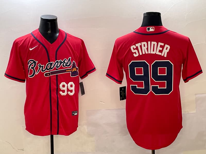 Men's Atlanta Braves Spencer Strider - 99 baseball Jersey