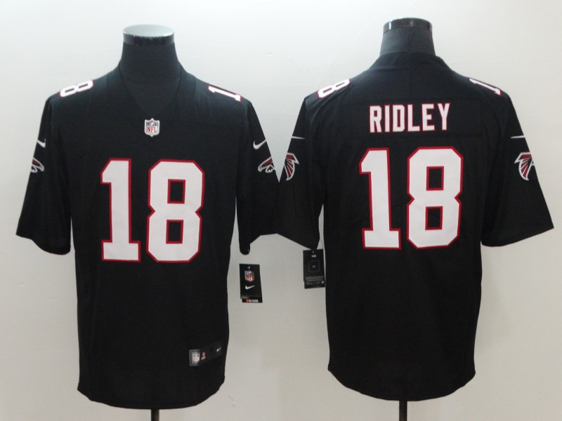 Men's Atlanta Falcons #18 Calvin Ridley Nike Black Vapor Limited Stitched Jersey