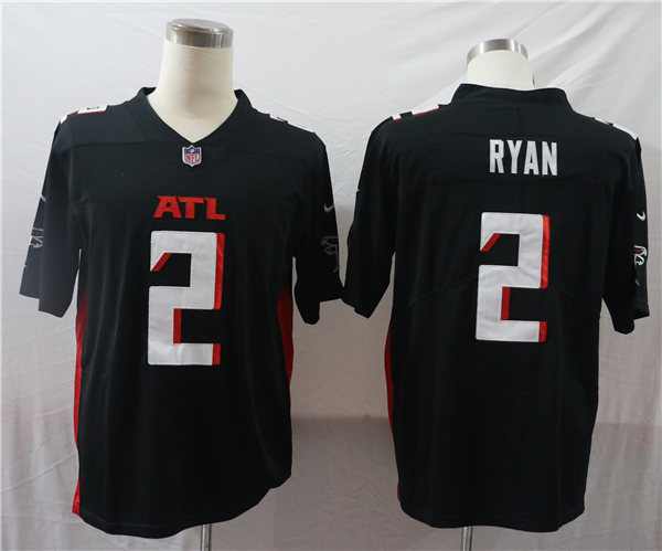 Men's Atlanta Falcons #2 Matt Ryan Nike Black Vapor Football Stitched Jersey