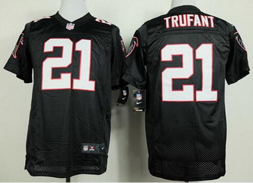 Men's Atlanta Falcons #21 Desmond Trufant Black Nik Elite Stitched Jersey
