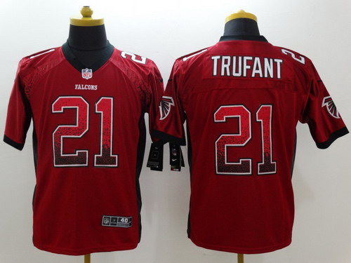 Men's Atlanta Falcons #21 Desmond Trufant Nike Drift Fashion Red Elite Stitched Jersey