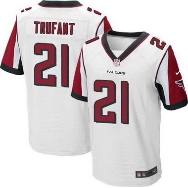 Men's Atlanta Falcons #21 Desmond Trufant White Road NFL Nike Elite Jersey