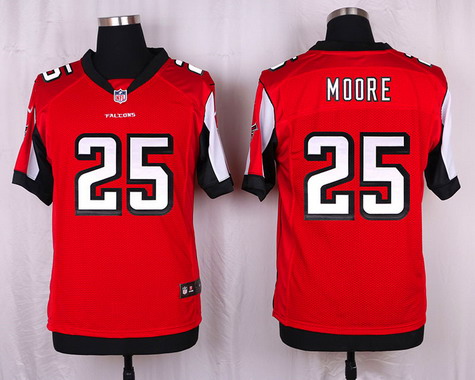 Men's Atlanta Falcons #25 William Moore Red Team Color NFL Nike Elite Stitched Jersey