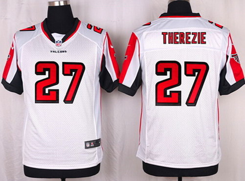 Men's Atlanta Falcons #27 Robenson Therezie White Road NFL Nike Elite Stitched Jersey