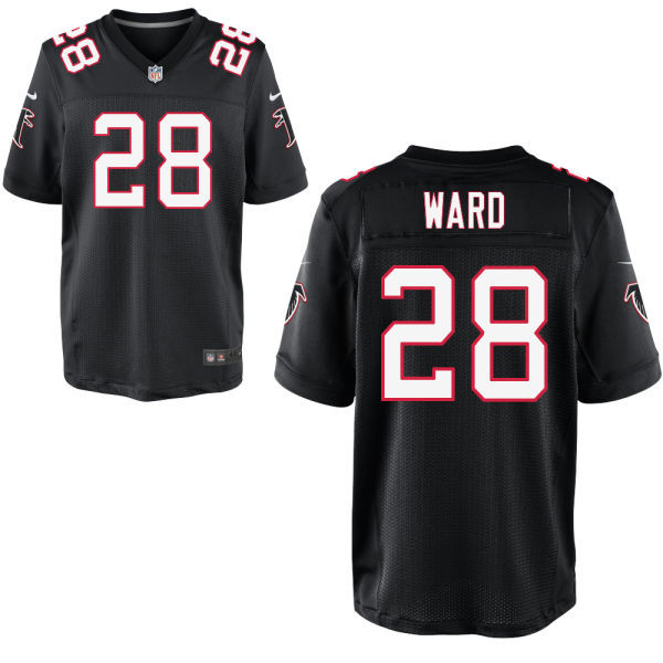 Men's Atlanta Falcons #28 Terron Ward Nike Black Elite Jersey