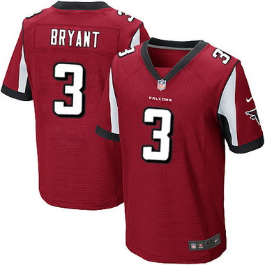 Men's Atlanta Falcons #3 Matt Bryant crimson Team Color NFL Nike Elite Jersey