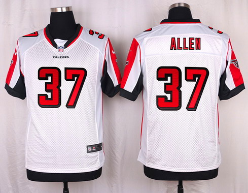 Men's Atlanta Falcons #37 Ricardo Allen White Road NFL Nike Elite Stitched  Jersey