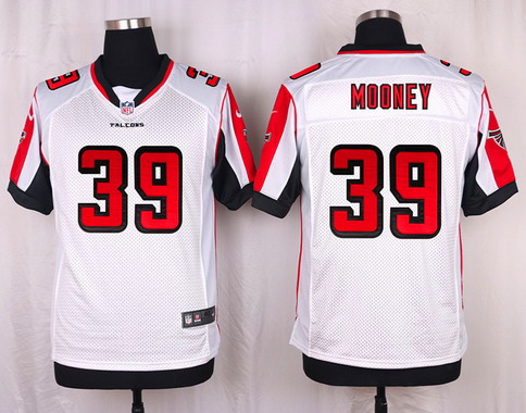Men's Atlanta Falcons #39 Collin Mooney White Road NFL Nike Elite Stitched Jersey