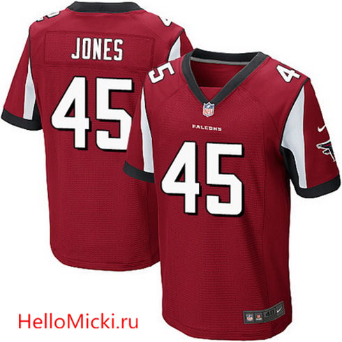 Men's Atlanta Falcons #45 Deion Jones Red Team Color NFL Nike Elite Jersey
