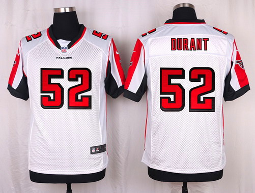 Men's Atlanta Falcons #52 Justin Durant White Road NFL Nike Elite Stitched Jersey