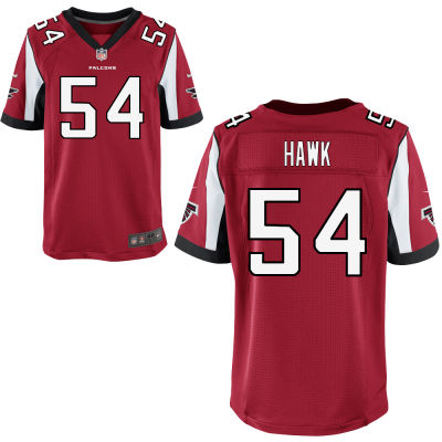 Men's Atlanta Falcons #54 A. J. Hawk Red Team Color NFL Nike Elite Jersey