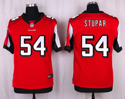 Men's Atlanta Falcons #54 Nate Stupar Red Team Color NFL Nike Elite Stitched Jersey