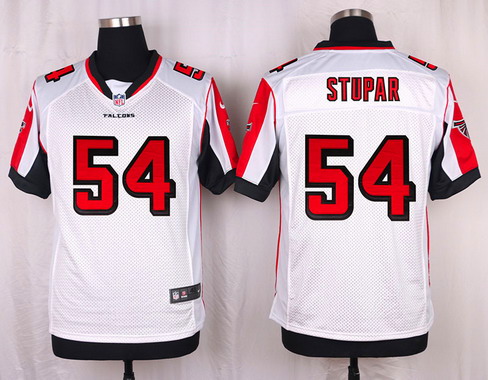 Men's Atlanta Falcons #54 Nate Stupar White Road NFL Nike Elite Stitched Jersey