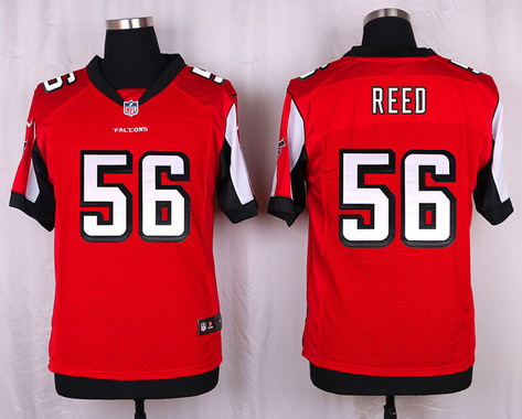 Men's Atlanta Falcons #56 Brooks Reed Red Team Color NFL Nike Elite Jersey