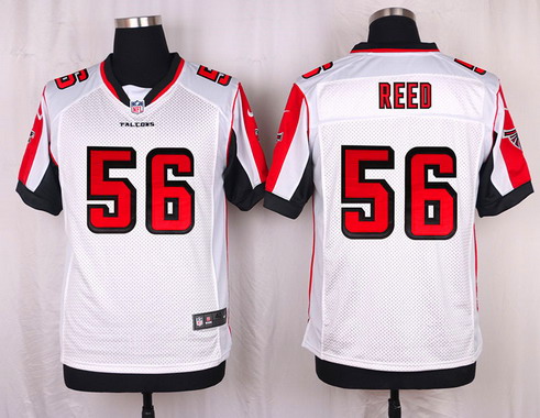 Men's Atlanta Falcons #56 Brooks Reed White Road NFL Nike Elite Stitched  Jersey