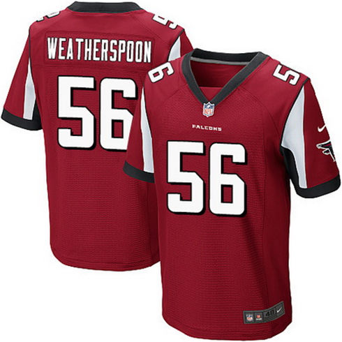 Men's Atlanta Falcons #56 Sean Weatherspoon Red Team Color Nike Elite Jersey