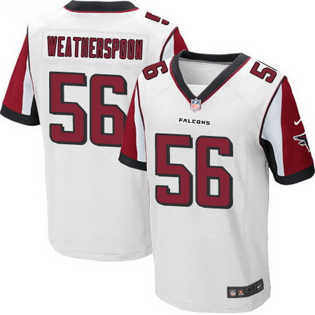 Men's Atlanta Falcons #56 Sean WeatherspoonWhite Road Nike Elite Jersey