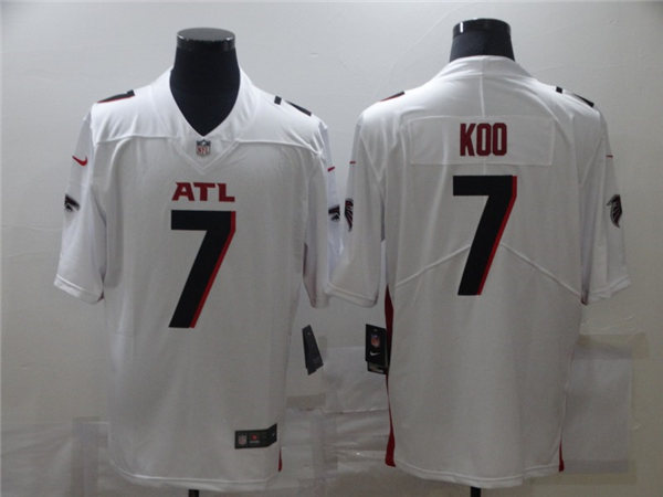 Men's Atlanta Falcons #7 Younghoe Koo Nike White Vapor Football Stitched Jersey