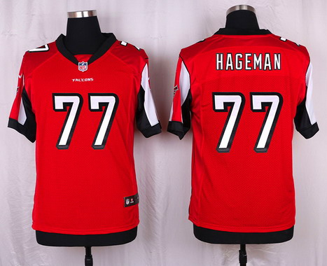 Men's Atlanta Falcons #77 Ra'Shede Hageman Red Team Color NFL Nike Elite Stitched Jersey