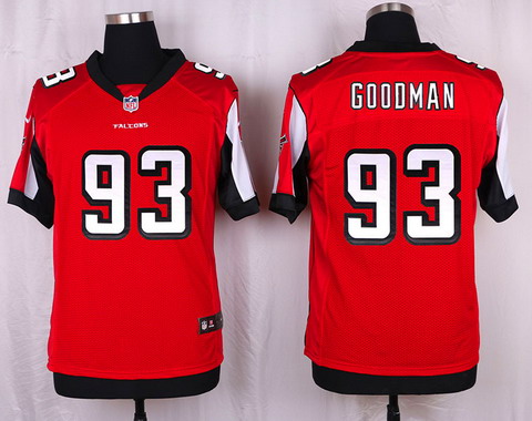 Men's Atlanta Falcons #93 Malliciah Goodman Red Team Color NFL Nike Elite Jersey