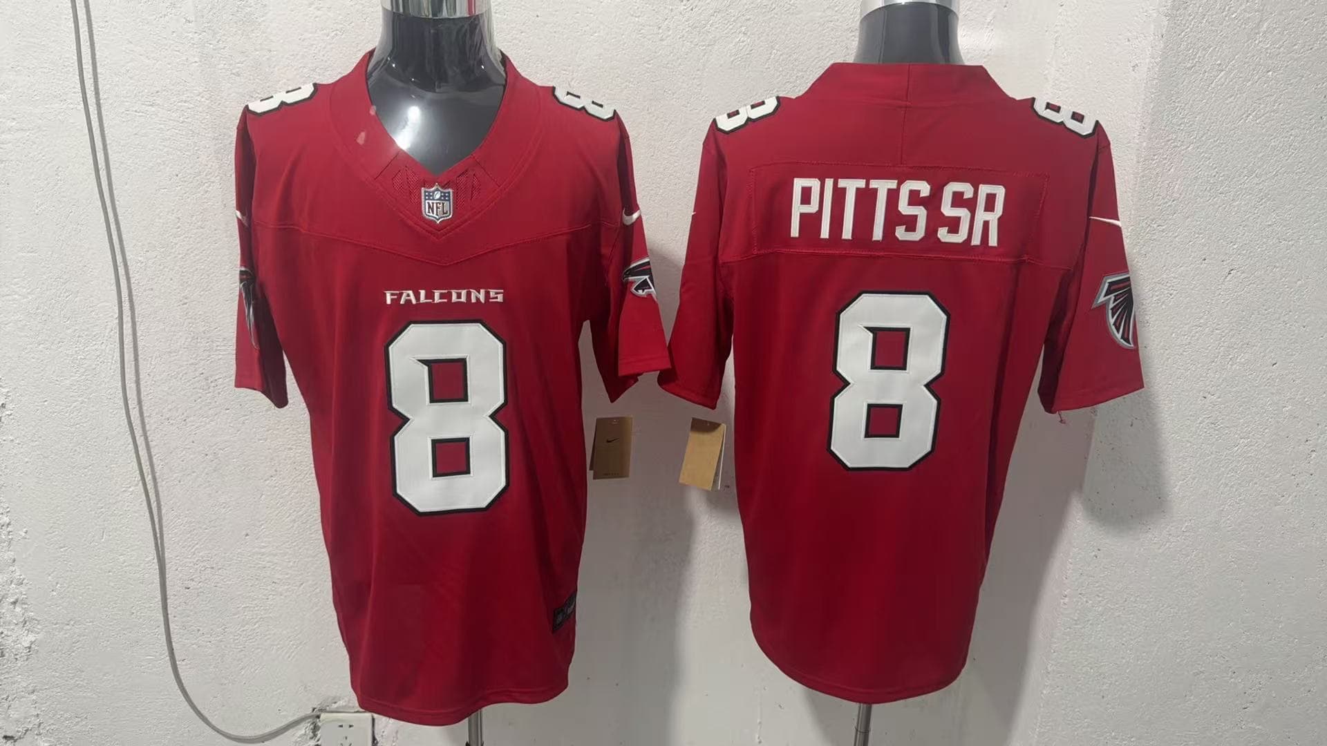 Men's Atlanta Falcons 2026 Vapor Limited Jersey - All Stitched  8 PITTS SR