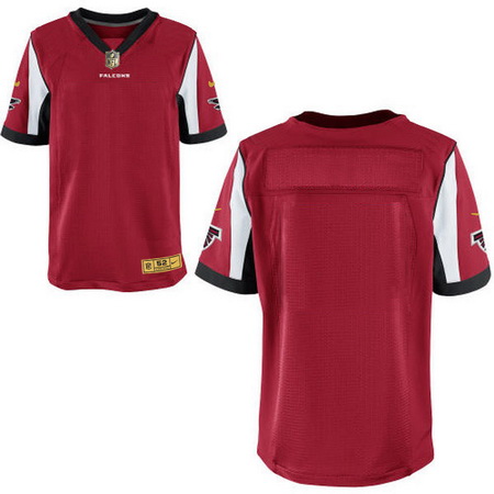 Men's Atlanta Falcons Blank Red With Gold Stitched NFL Nike Elite Jersey