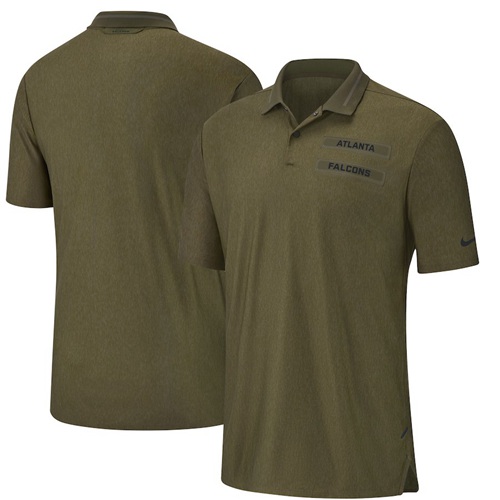 Men's Atlanta Falcons Salute to Service Sideline Polo Olive