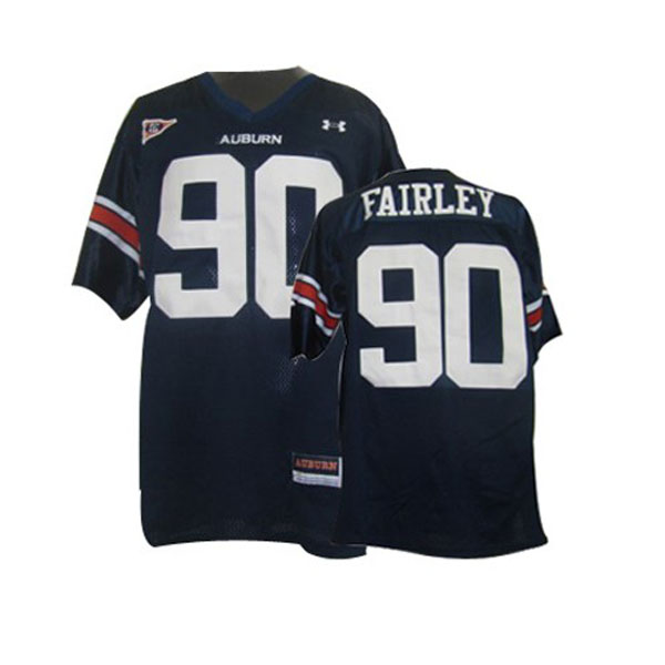 Men's Auburn Tigers #90 Nick Fairley Blue Football Jersey