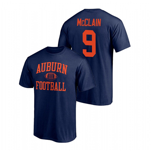 Men's Auburn Tigers College Football Zakoby McClain Navy T-Shirt