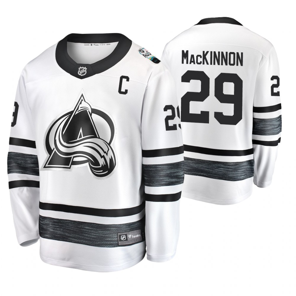 Men's Avalanche #29 Nathan MacKinnon White 2019 NHL All-Star Jersey