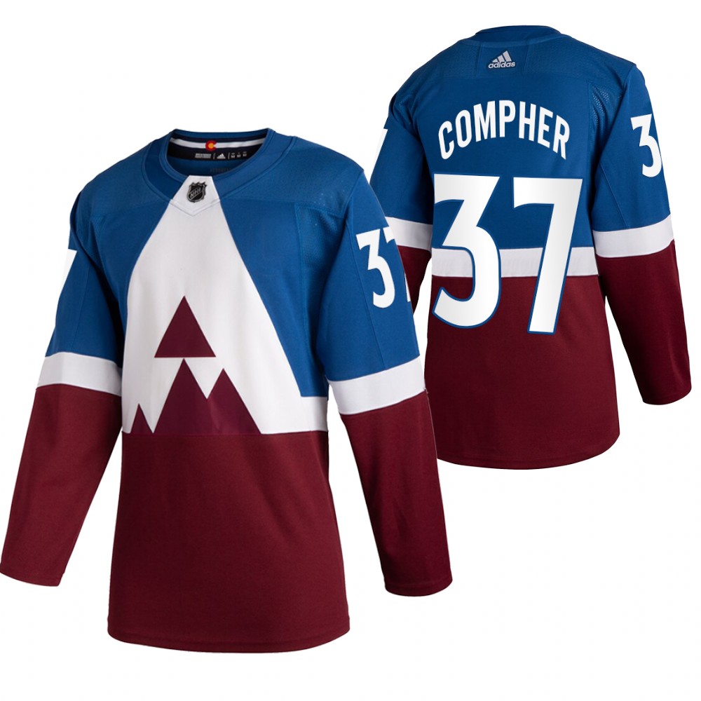Men's Avalanche #37 J. T. Compher 2020 Stadium Series Jersey - Blue