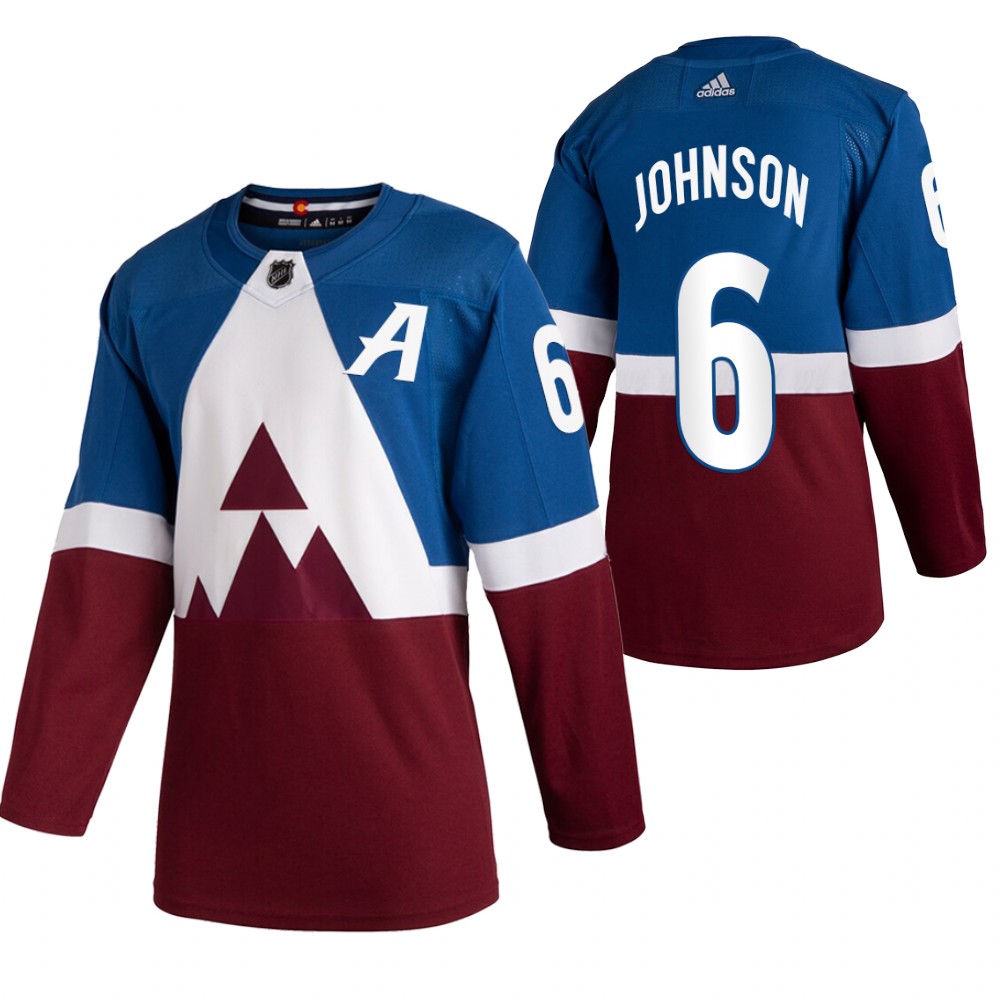 Men's Avalanche #6 Erik Johnson 2020 Stadium Series Jersey - Blue