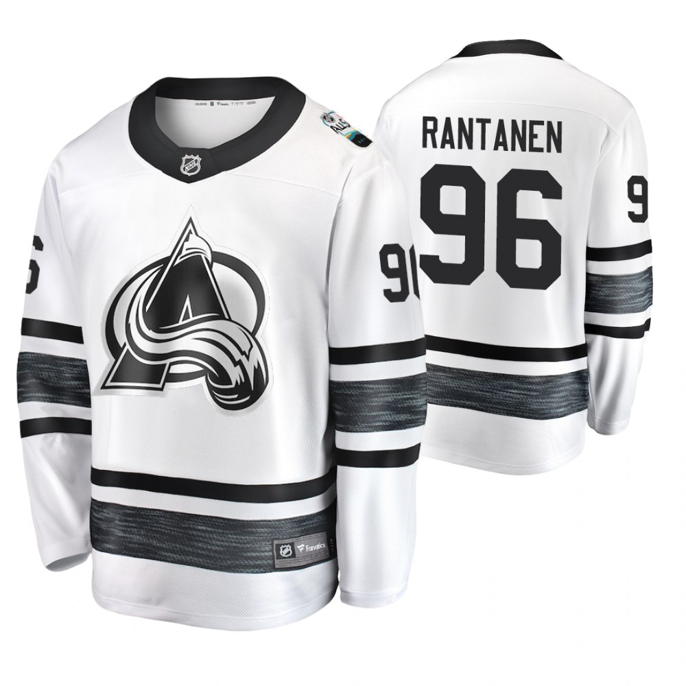 Men's Avalanche #96 Mikko Rantanen White 2019 NHL All-Star Jersey