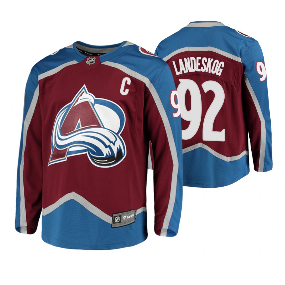 Men's Avalanche Gabriel Landeskog 2019 Stanley Cup Playoffs Game 6 Jersey