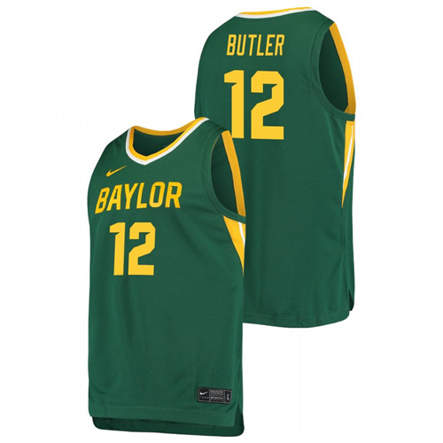 Men's BAYLOR BEARS Jared Butler Basketball 2021 Replica Jersey Green