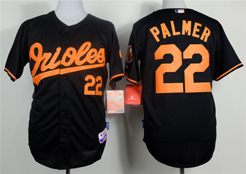 Men's Baltimore Orioles #22 Jim Palmer Black Cool Base Jerseys