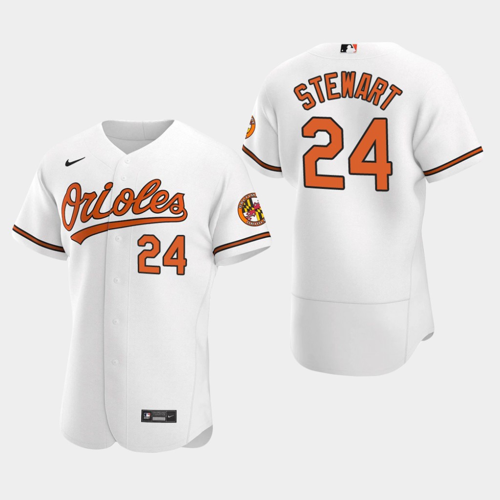 Men's Baltimore Orioles #24 DJ Stewart Nike Orange Alternate Flexbase Jersey1