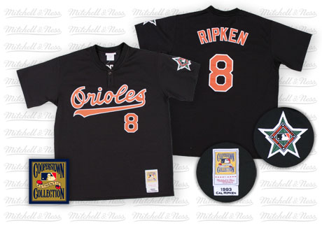 Men's Baltimore Orioles #8 Cal Ripken Throwback black Jersey