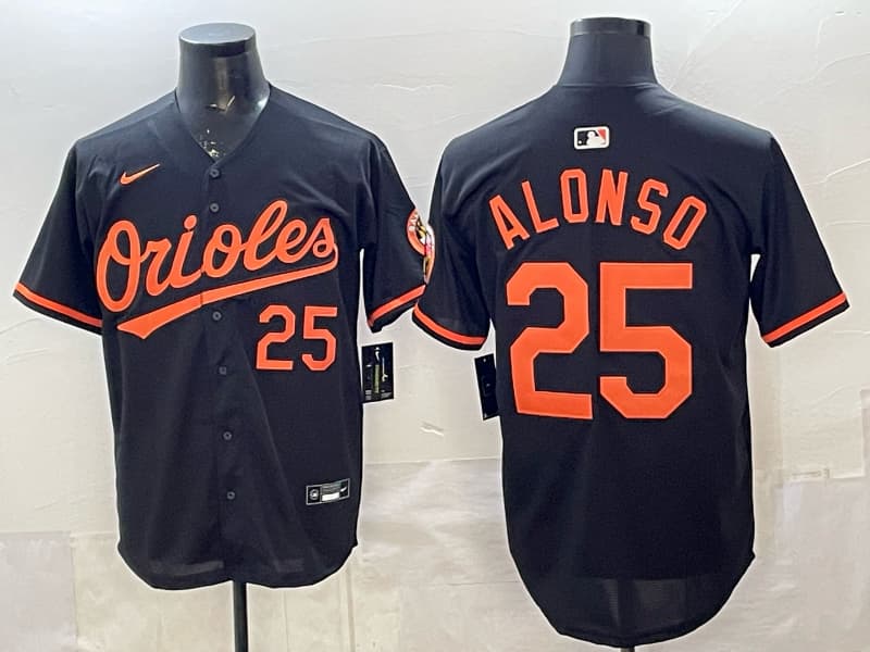 Men's Baltimore Orioles Pete Alonso Nike White Home  Replica Jersey