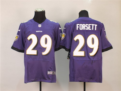 Men's Baltimore Ravens #29 Justin Forsett 2013 Purple ENik lite Stitched Jersey