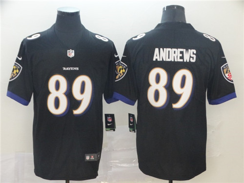 Men's Baltimore Ravens #89 Mark Andrews Nike Black Speed Machine Limited Jersey