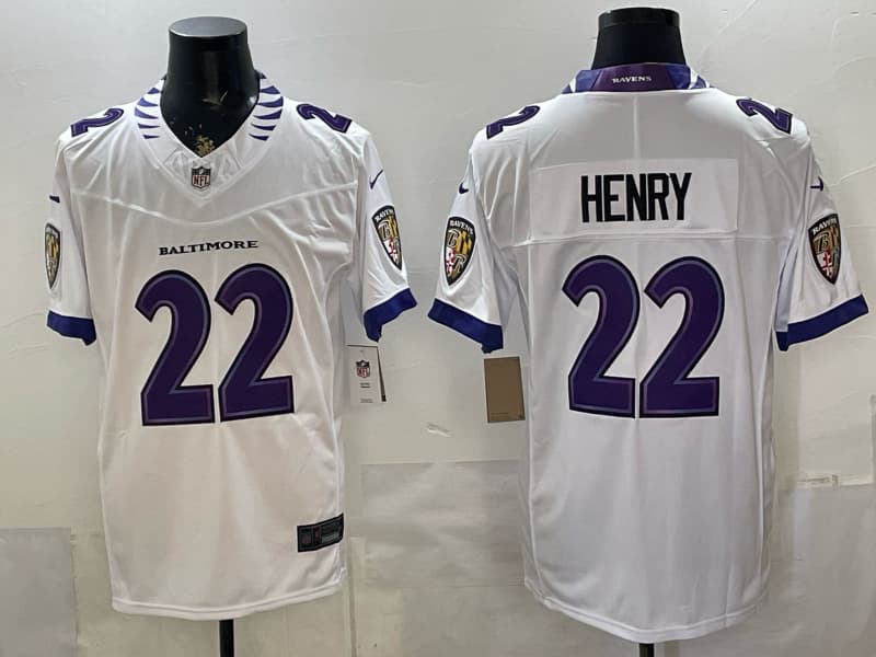 Men's Baltimore Ravens 2026 Vapor    Limited Jersey - All Stitched Derrick Henry 22