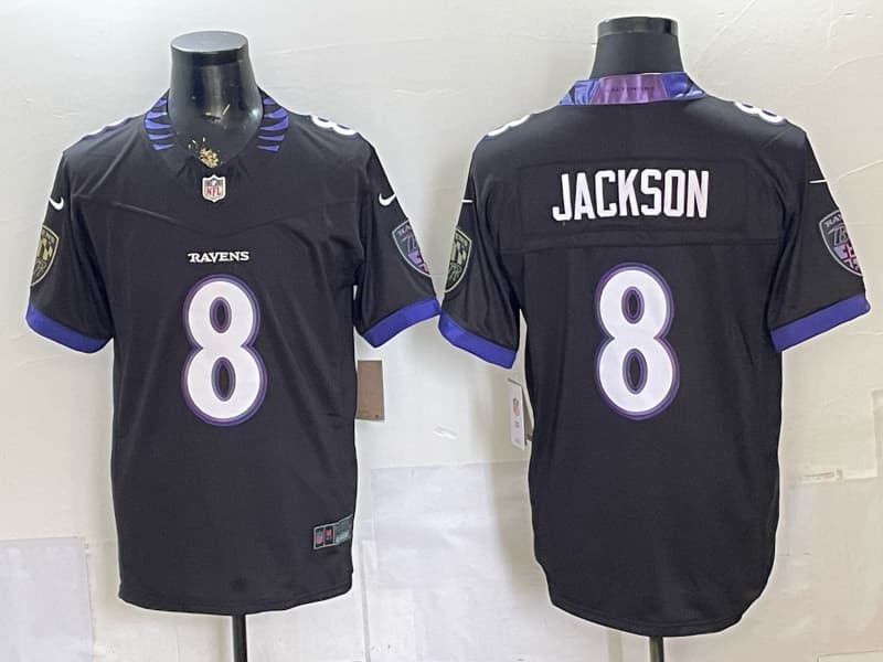 Men's Baltimore Ravens 2026 Vapor  Limited Jersey - All  Stitched Lamar Jackson  8