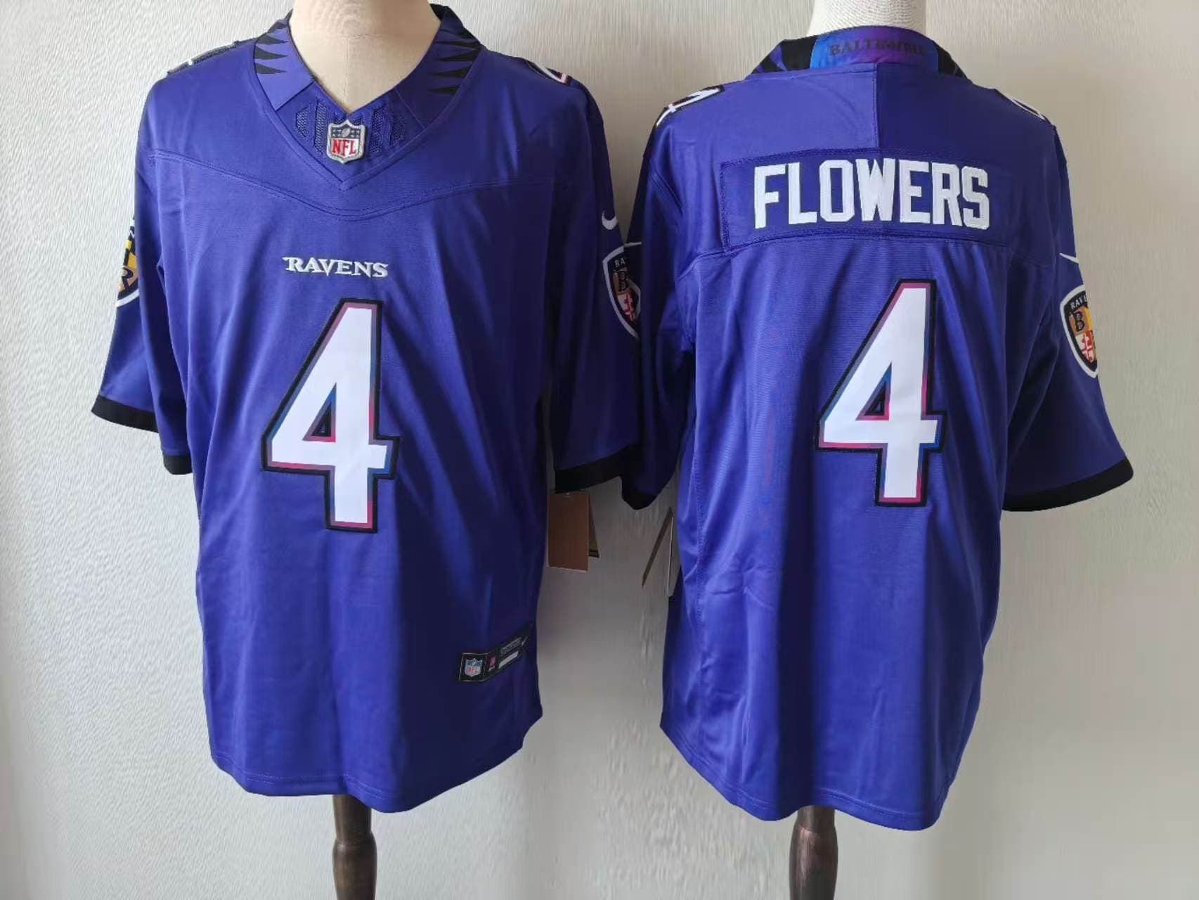 Men's Baltimore Ravens 2026 Vapor  Limited Jersey - All Stitched Zay Flowers 4