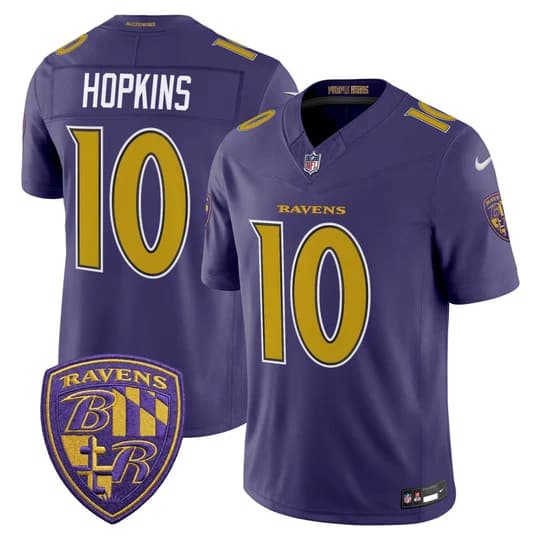 Men's Baltimore Ravens 2026 Vapor Limited Jersey - All Stitched DeAndre Hopkins   10