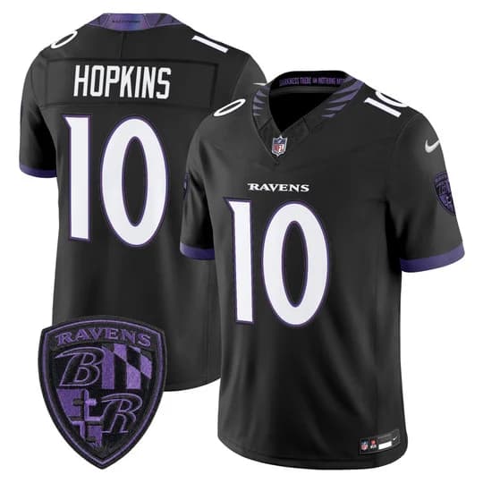 Men's Baltimore Ravens 2026 Vapor Limited Jersey - All Stitched DeAndre Hopkins  10